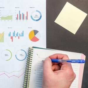 Cuadernos y documentos que ilustran los informes económicos mensuales del Ayuntamiento de Madrid sobre la ciudad